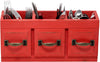 Boston Warehouse Wood Flatware Storage Caddy, red HAB203