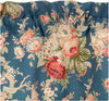 Waverly Sanctuary Rose Ascot Layered Valance Rod Pocket Window Curtains for Kitchen or Bathroom, 52