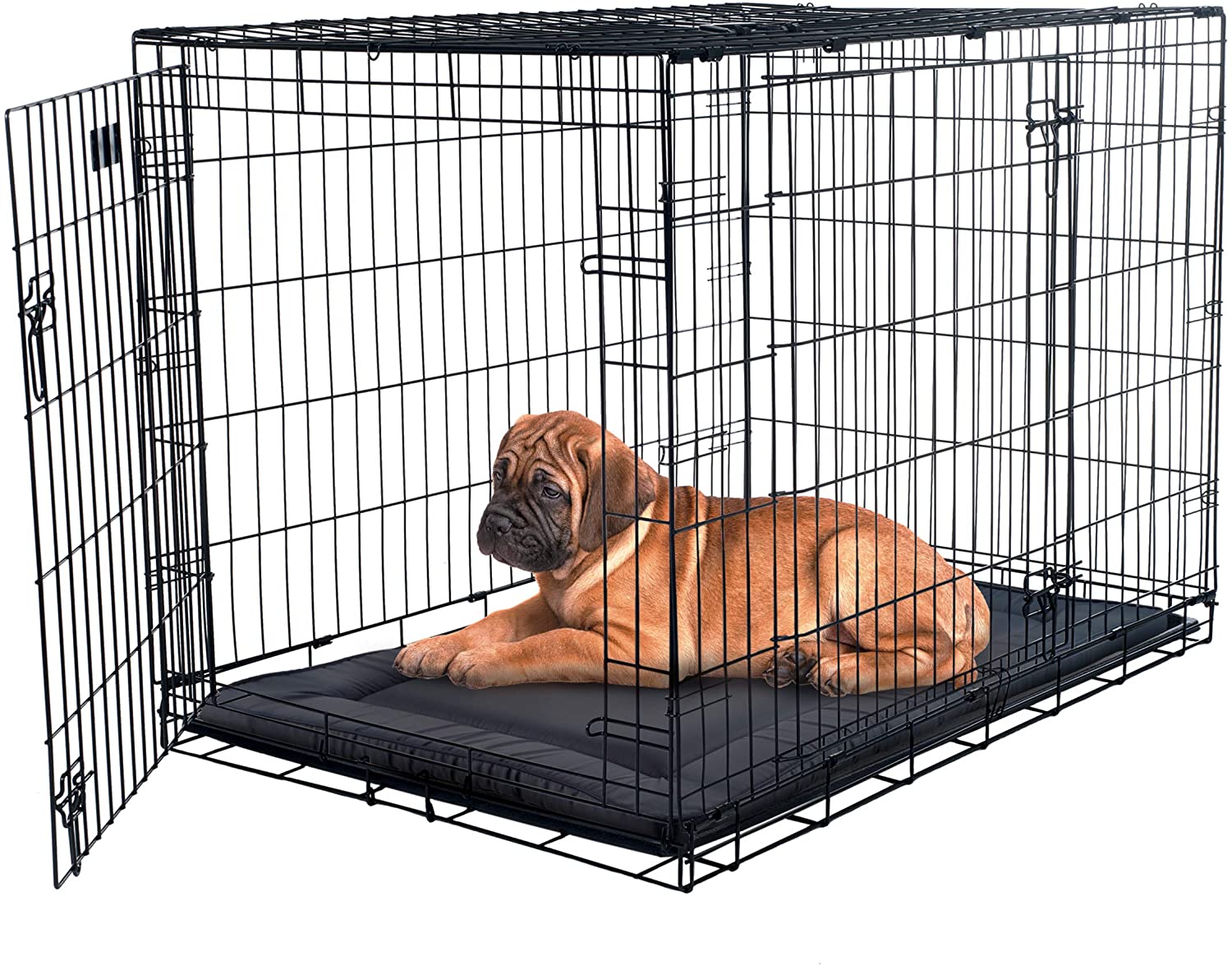 PETMAKER Waterproof Dog Crate Pad Collection - Water Repelling Kennel Bed, Raised Edge, Easy-To-Clean Multi-Purpose Mat for Home & Car Travel