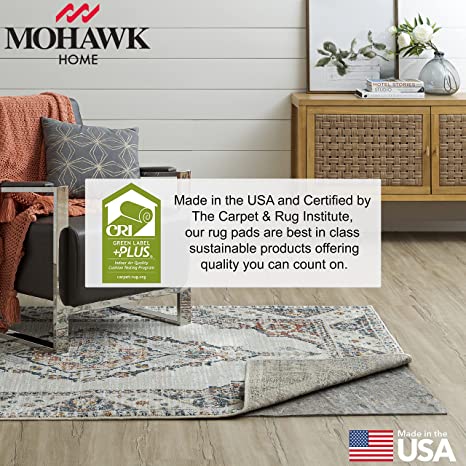 2' 6" x 8' Non Slip Rug Pad Gripper 1/4 Thick Dual Surface Felt + Rubber Gripper - Safe for All Floors