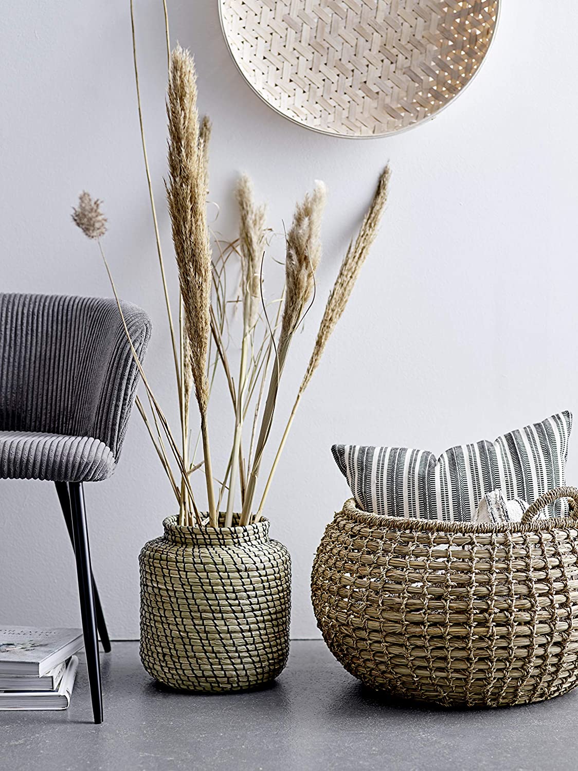 Bloomingville AH0242 Baskets, White (Set of 3) CR2333