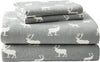Flannel Collection - Cotton Bedding Sheet Set, Pre-Shrunk & Brushed For Extra Softness, Comfort, and Cozy Feel, Queen, Elk Grove, (Set of 4)