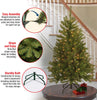 4.5' North Valley Spruce Artificial Christmas Tree with 200 Clear Lights (#K5780)