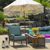 24 in. x 24 in. 2-Piece Deep Seating Outdoor Lounge Chair Cushion in Sapphire Alana Tile