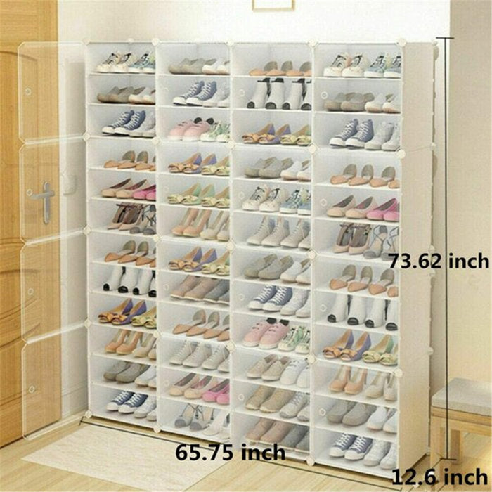 96 Pair Stackable Shoe Storage Cabinet
