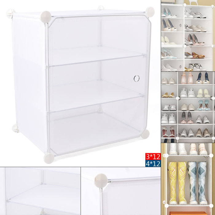 96 Pair Stackable Shoe Storage Cabinet