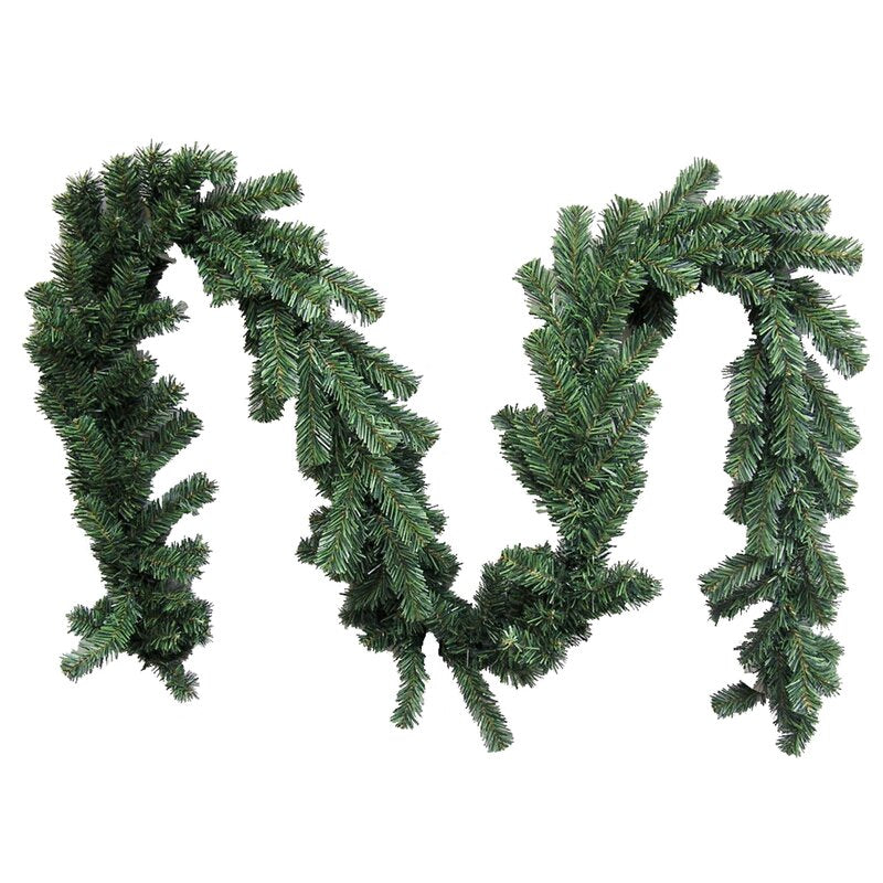 5" H x 10" W x 108" D 9' Canadian Christmas Pine Garland