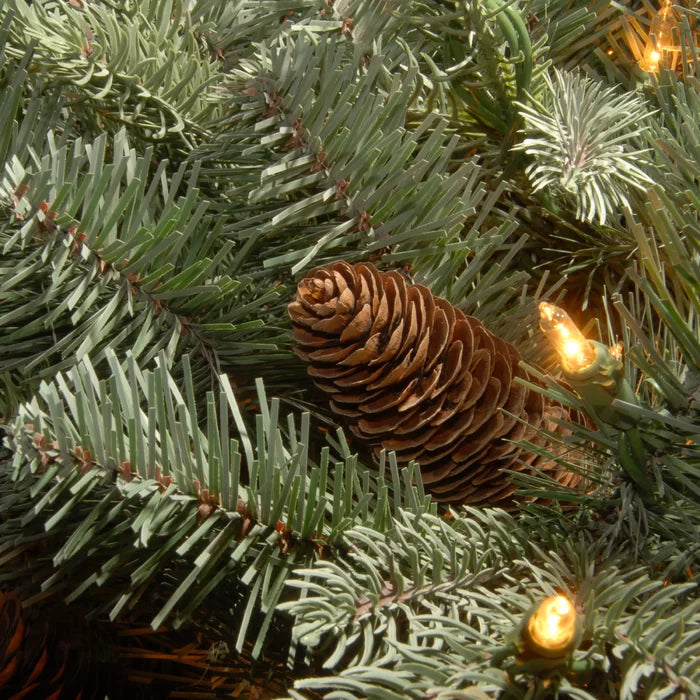 9' Frosted Arctic Pre-Lit Garland with 50 Clear/White Lights
