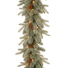 9' Frosted Arctic Pre-Lit Garland with 50 Clear/White Lights