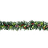 9' Frosted Berry Pre-Lit Garland with 100 Clear/White Lights