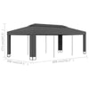 9 Ft. W x 20 Ft. D Steel Party Tent Gazebo