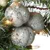 9' Glittery Pomegranate Pine Pre-Lit Garland with Clear Lights