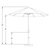 9' Market Umbrella KB391