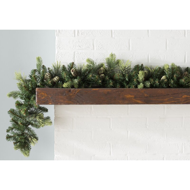 9' Pre-Lit Garland with 100 Warm Clear/White Lights