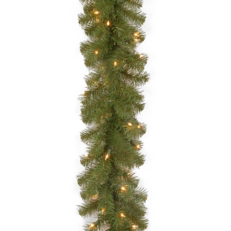 9' Pre-Lit Garland with 50 Lights