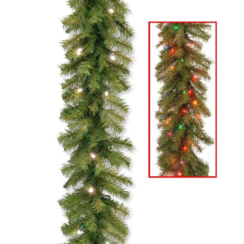 9' Pre-Lit Garland with 50 Lights