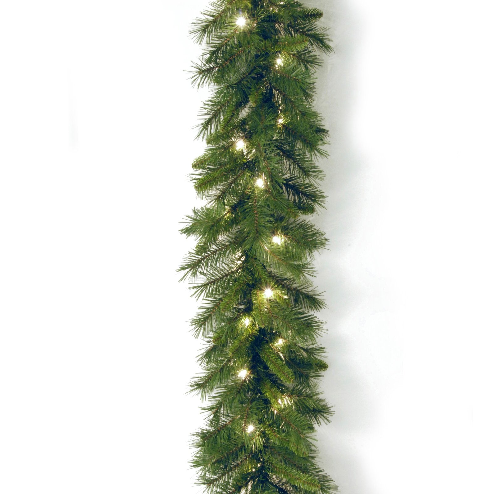 9' Pre-Lit Pine Garland with Lights CA389