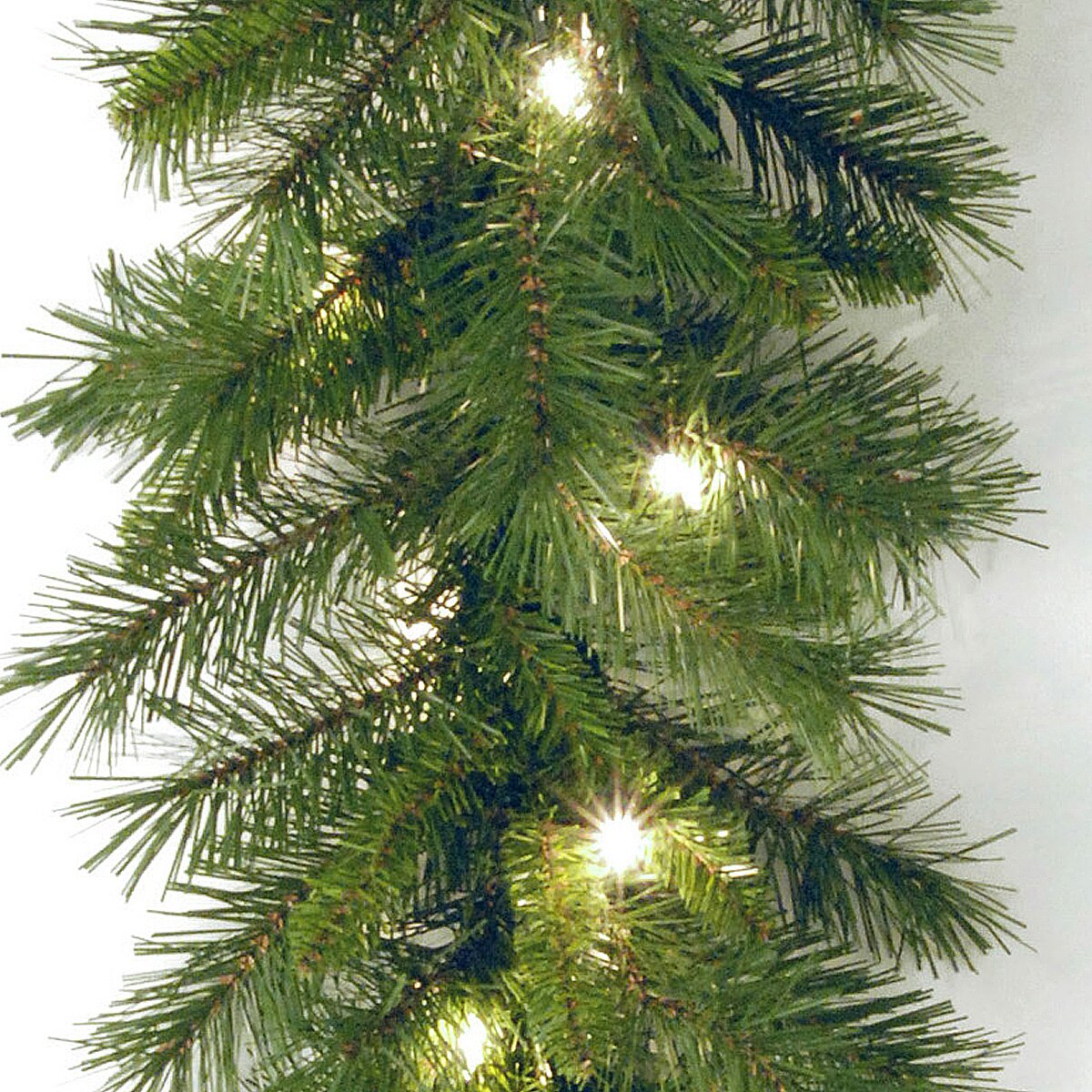 9' Pre-Lit Pine Garland with Lights CA389