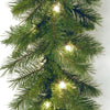 9' Pre-Lit Pine Garland with Lights CA389