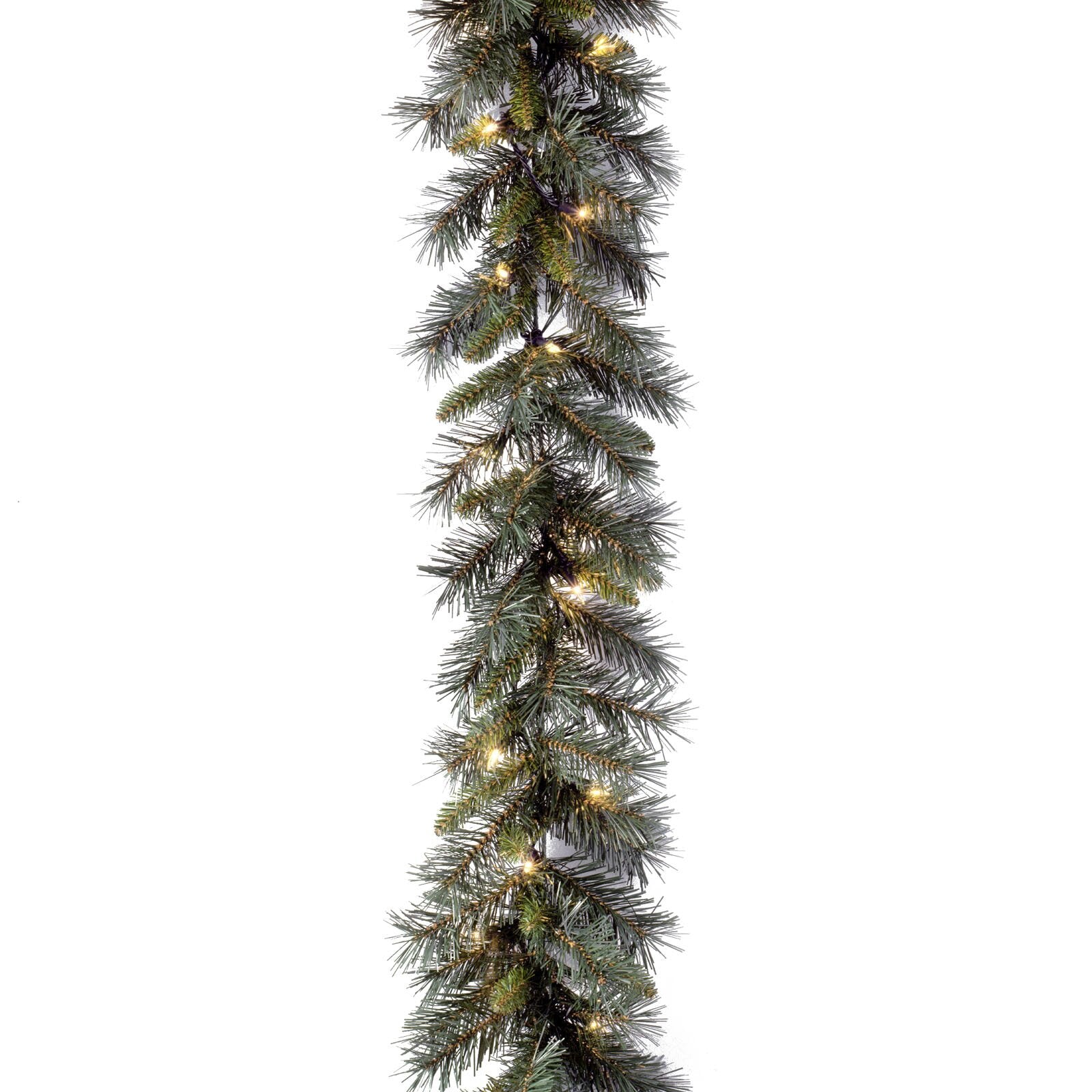 9' Pre-Lit Pine Garland with Lights CA389