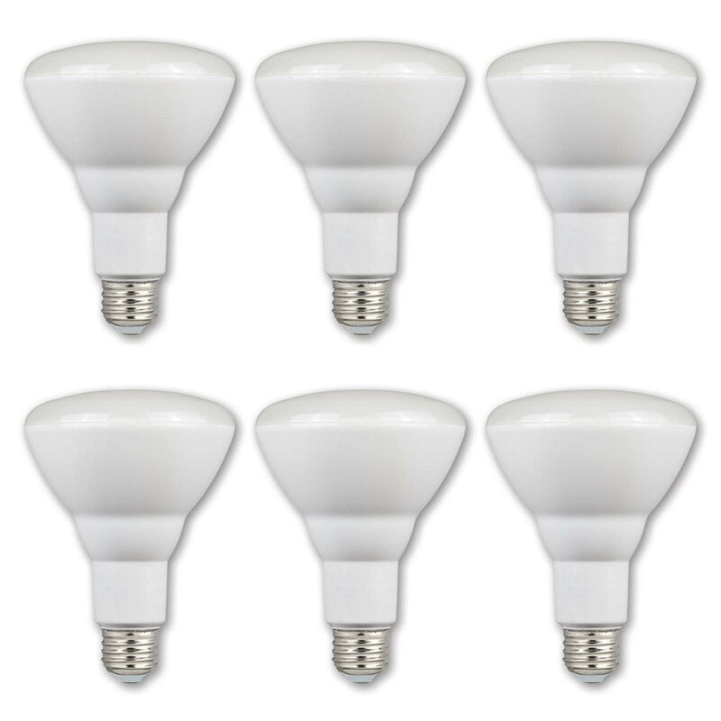 4514820 9 Watt (65 Watt Equivalent), BR30 LED, Dimmable Light Bulb, E26/Medium (Standard) Base (Set of 6) KB245