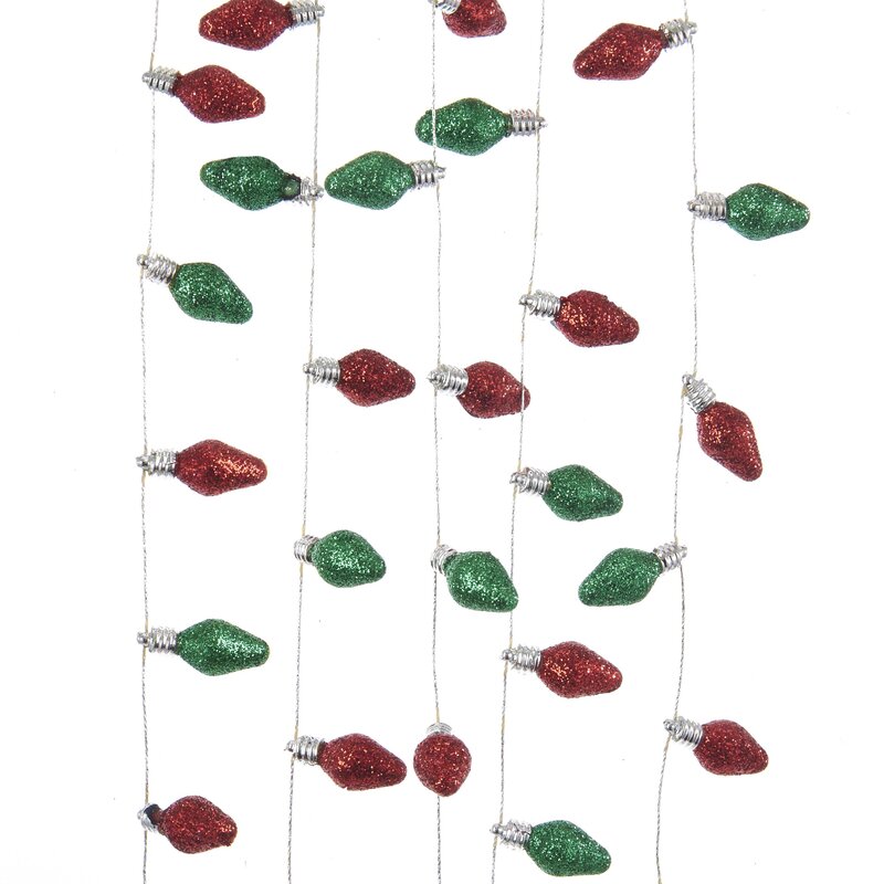 9" Red Green Novelty Garland HAS248
