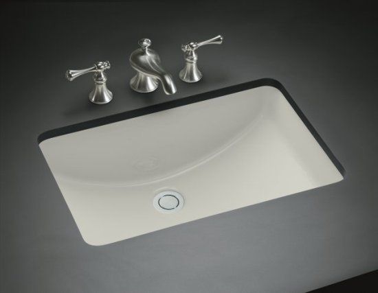 Kohler Ladena Undermount Porcelain Bathroom Sink, White - 20-7/8" x 14-3/8" x 8-1/8" (#237)
