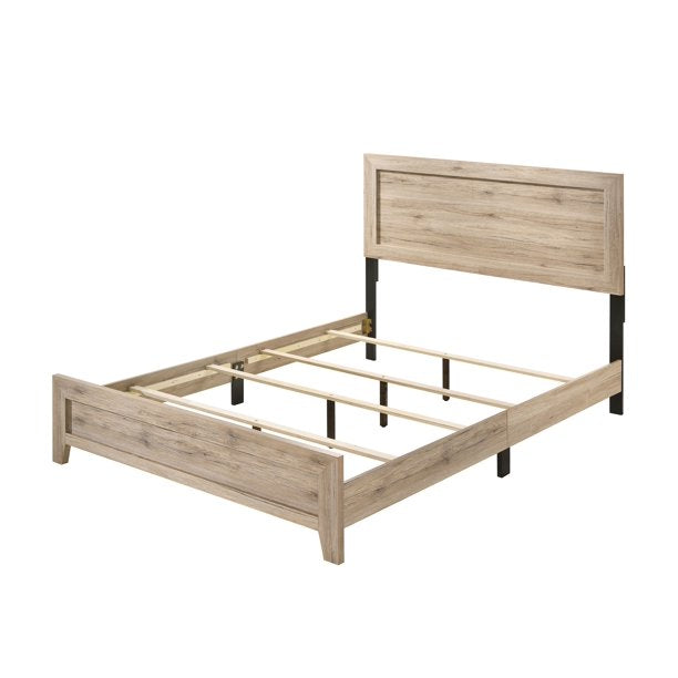 Miquell Eastern King Bed, Natural