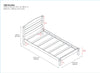 Better Homes & Gardens Leighton Twin Size Bed Frame, Bedroom Furniture, White RM320