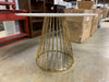 (AS IS) Modrest Holly Modern White & Gold Round Dining Table KBO327 (2 boxes)