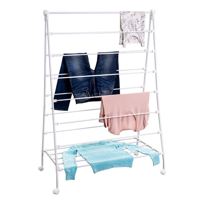 A-Frame Freestanding Drying Rack with Shelf (#K6411)
