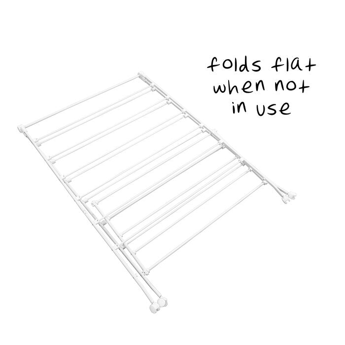 A-Frame Freestanding Drying Rack with Shelf (#K6411)