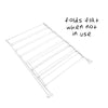 A-Frame Freestanding Drying Rack with Shelf (#K6411)