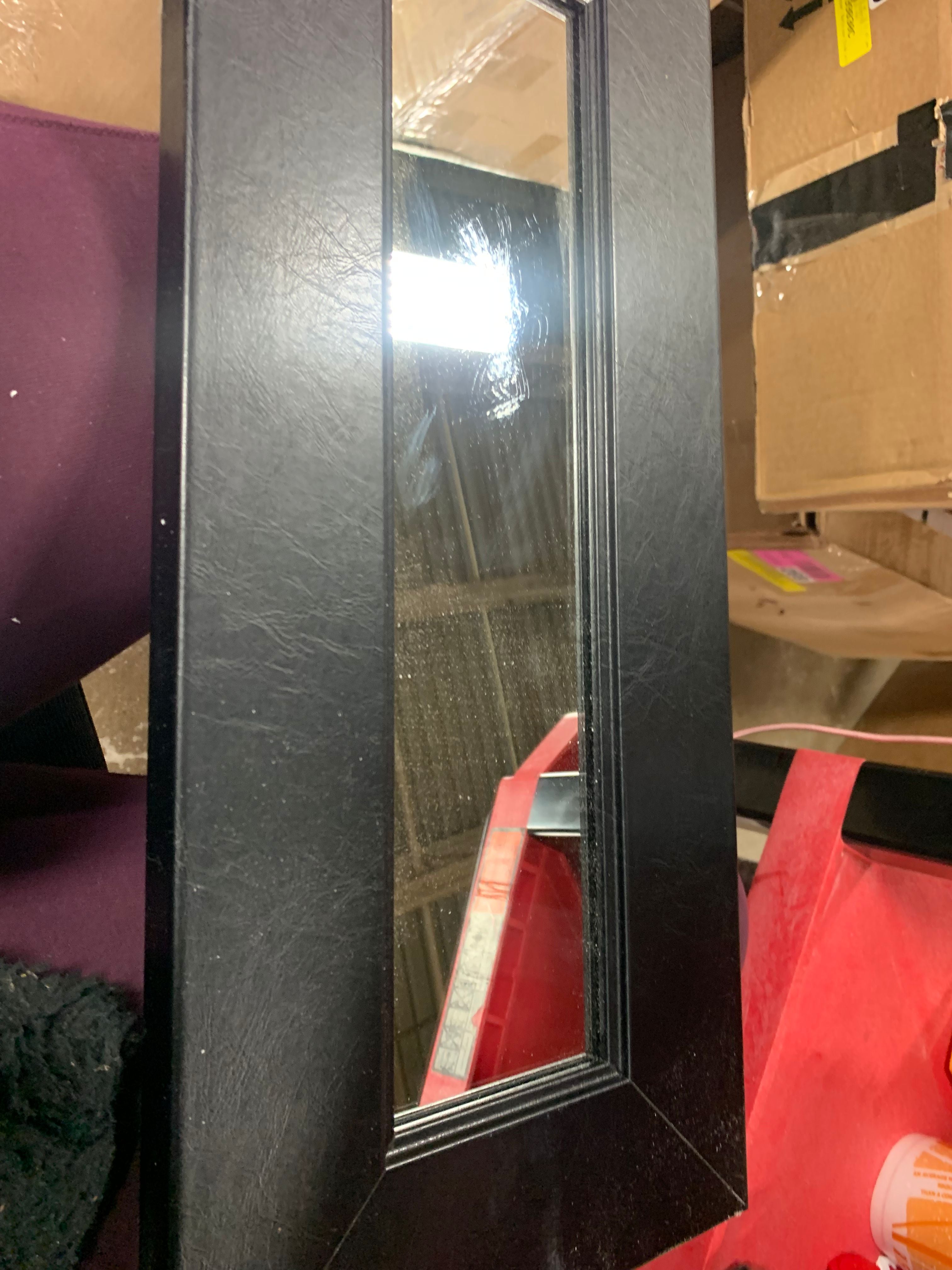 21.5" H x 9.5" W Black Scioli Modern Accent Mirror