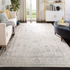 Adirondack Collection ADR109C Oriental Distressed Non-Shedding Living Room Bedroom Dining Home Office Area Rug, 9' x 12', Ivory / Silver Rectangle