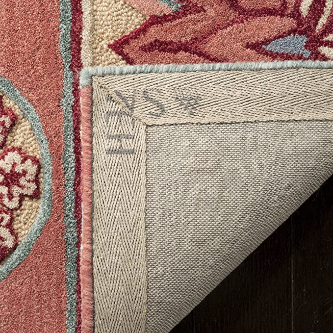 Bellagio Collection 2'3" x 9' Red/Beige Handmade Medallion Premium Wool Entryway Foyer Living Room Bedroom Kitchen Runner Rug