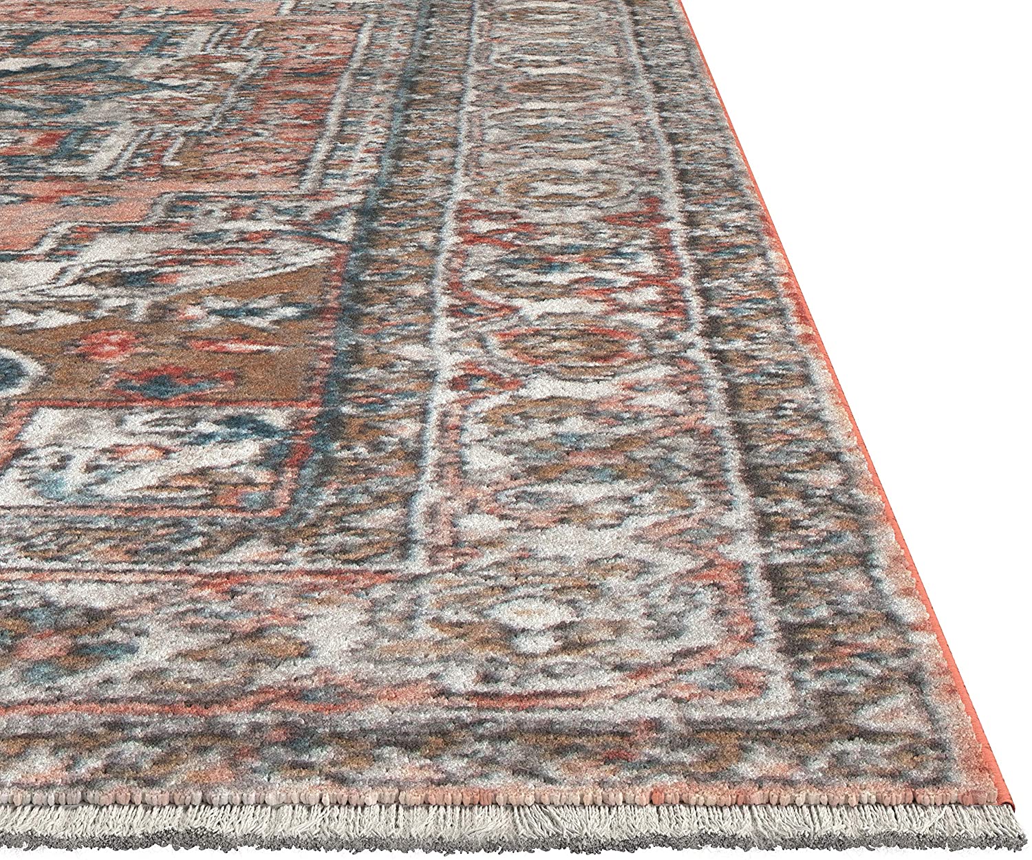 Abacasa Laguna Highland Coral/Natural/Blue/Ivory Area Rug s rug171
