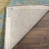 Blossom Collection 4' x 6' Blue/Multi Handmade Premium Wool Area Rug
