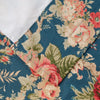 Waverly Sanctuary Rose Ascot Layered Valance Rod Pocket Window Curtains for Kitchen or Bathroom, 52