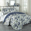 Traditions by Waverly Maldives Quilt Collection, King, Porcelain SS143