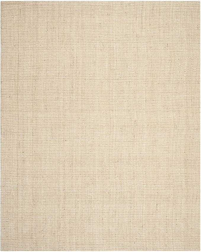Natural Fiber Collection NF730A Handmade Farmhouse Premium Jute Area Rug, 8' x 10', Ivory Rectangle