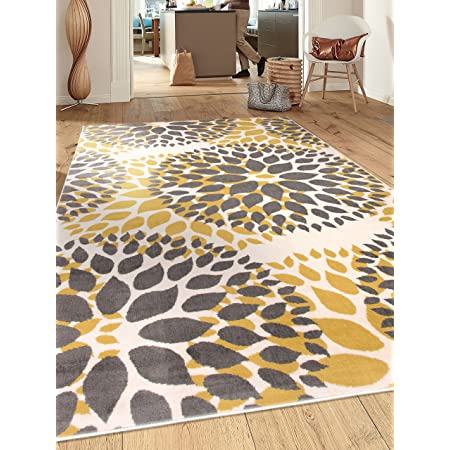 World Rug Gallery Newport Modern Floral Circles Area Rug s rug214