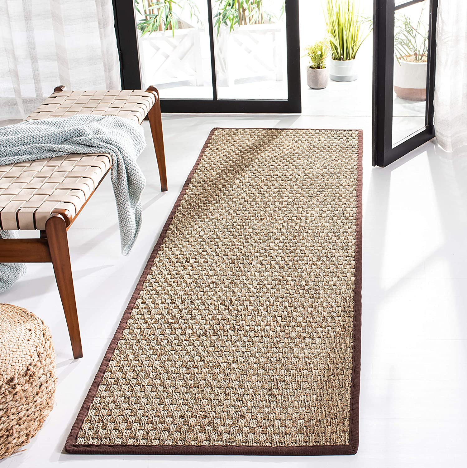 Border Basketweave Seagrass Runner  TRUG1022