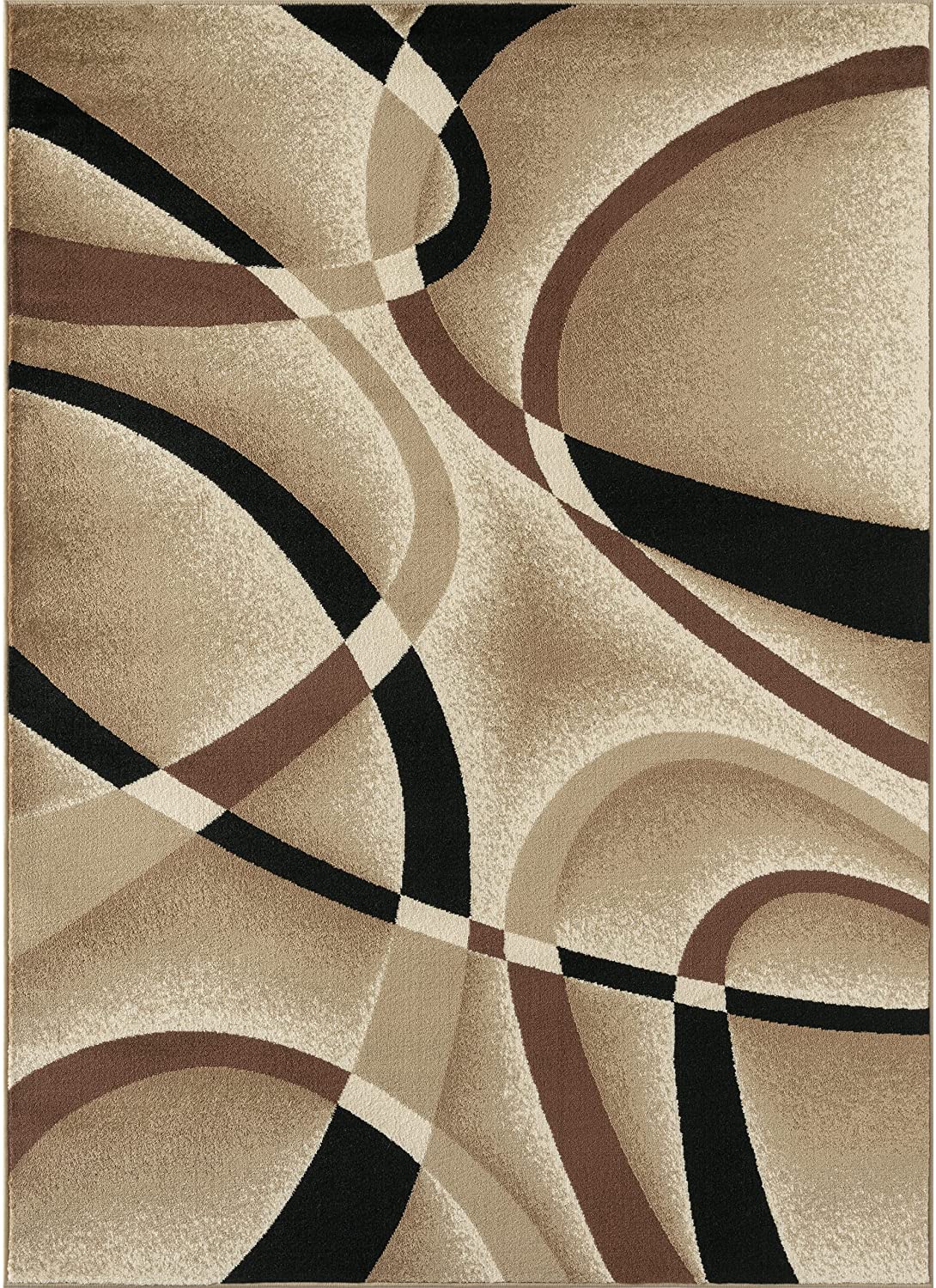 2305 Beige Multi 7-feet 10-inch By 10-feet 6-inch Modern Area Rugs Modern