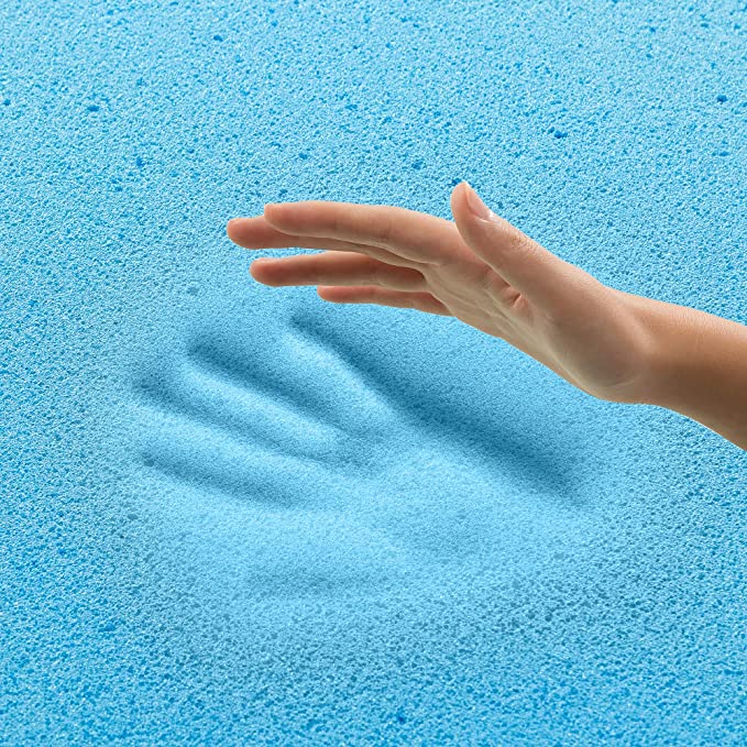 2 Inch Green Tea Cooling Gel Memory Foam Mattress Topper / Cooling Gel Foam / CertiPUR-US Certified, Full
