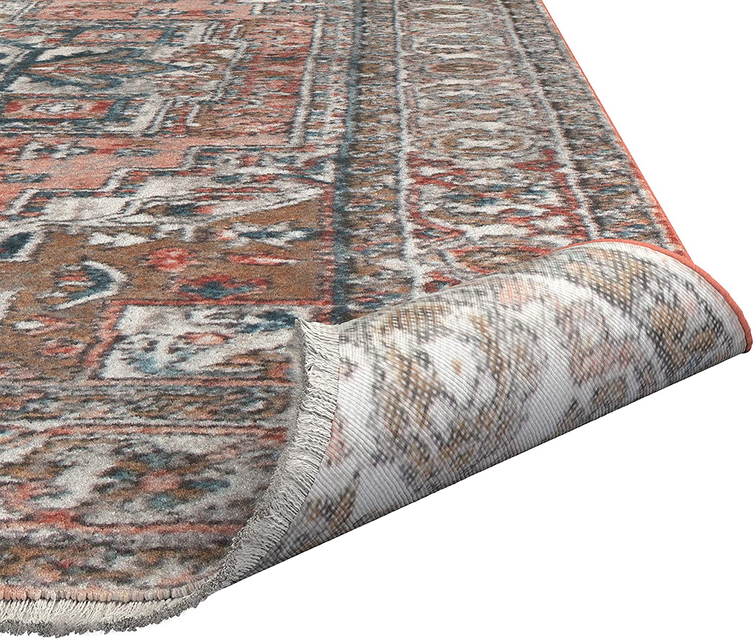 Abacasa Laguna Highland Coral/Natural/Blue/Ivory Area Rug s rug171