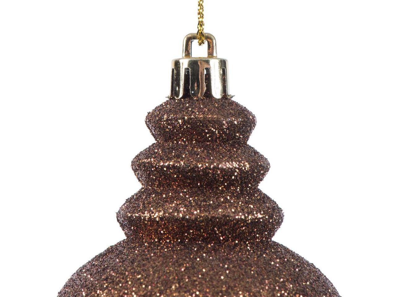 7" Mocha Finial 4 Finish Asst 8/Bx