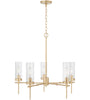 Austin Allen & Co 5 Light 28 inch Soft Gold Chandelier Ceiling Light, Austin Allen & Co CL355