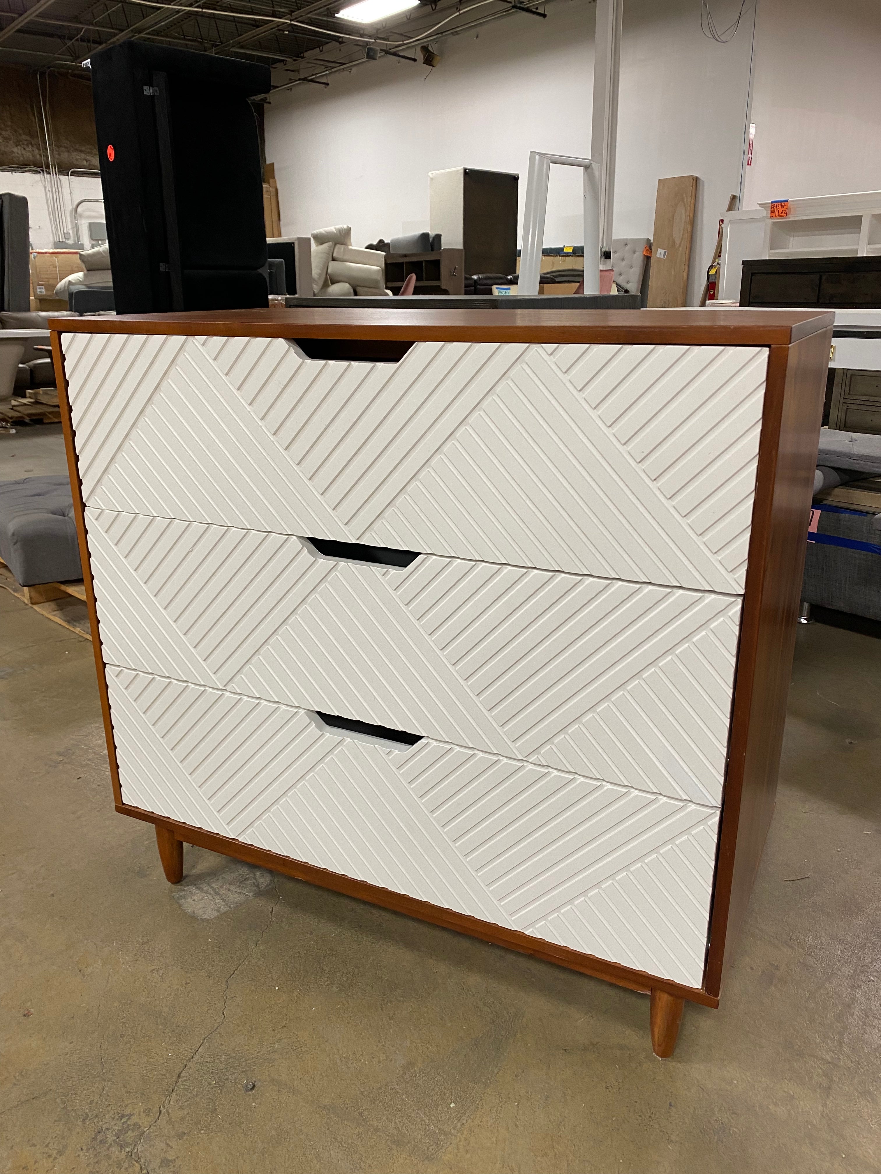 Touraco Dresser White Brown – Salvage & Co Indy