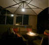 12.5 by 8 Feet Rectangular Cantilever Umbrella with Solar Lights